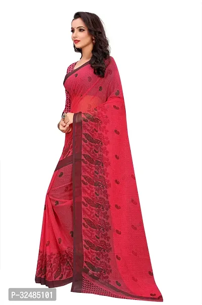 Elegant Georgette Printed Saree with Blouse piece For Women-thumb4