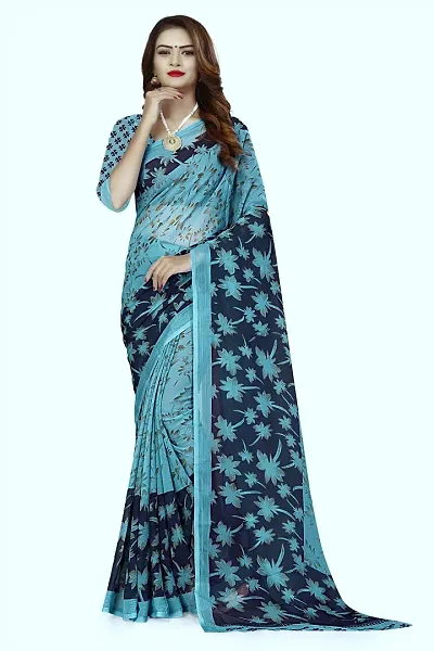 New In Polycotton Saree without Blouse piece 