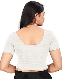 Reliable White Lycra Blend Stitched Blouses For Women-thumb2