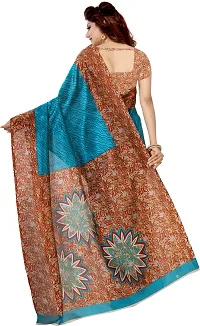 Elegant Art Silk Printed Saree with Blouse piece For Women-thumb2