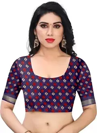 Elegant Cotton Silk Printed Saree with Blouse piece For Women-thumb2