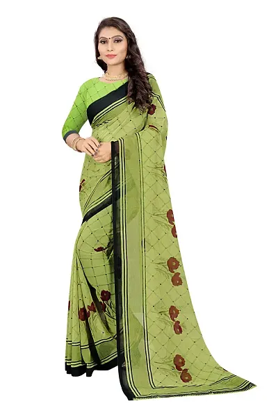 Beautiful Georgette Self Pattern Saree For Women