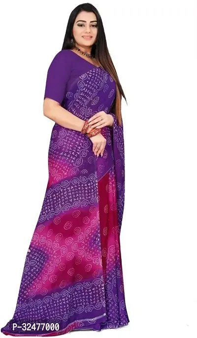 Beautiful Multicoloured Georgette Printed Saree For Women-thumb4