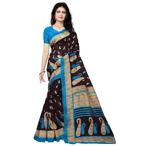 Stylish Polycotton Saree without Blouse piece For Women