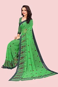 Elegant Georgette Printed Saree with Blouse piece For Women-thumb4