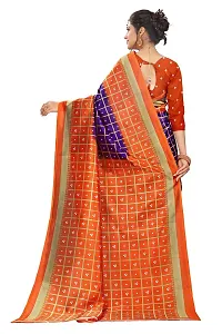 Stylish Multicoloured Art Silk Printed Saree with Blouse piece For Women-thumb2