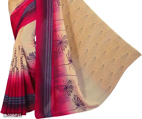 Elegant Georgette Printed Saree with Blouse piece For Women-thumb5