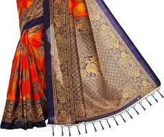 Elegant Art Silk Printed Saree with Blouse piece For Women-thumb3