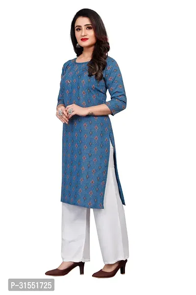 Stylish Crepe Stitched Kurta For Women-thumb0