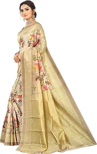 Elegant Art Silk Printed Saree with Blouse piece For Women-thumb3