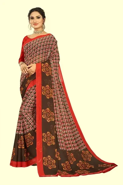 Beautiful Georgette Self Pattern Saree For Women