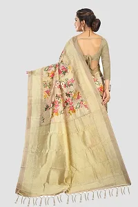 Elegant Art Silk Printed Saree with Blouse piece For Women-thumb1