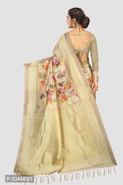 Elegant Art Silk Printed Saree with Blouse piece For Women-thumb2