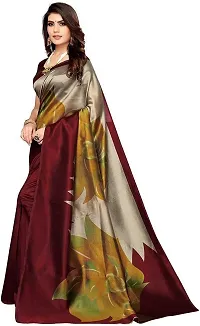 Elegant Art Silk Printed Saree with Blouse piece For Women-thumb4