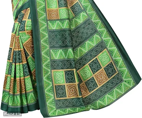 Stylish Green Art Silk Woven Design Saree with Blouse piece For Women-thumb5