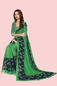 Elegant Georgette Printed Saree with Blouse piece For Women-thumb4