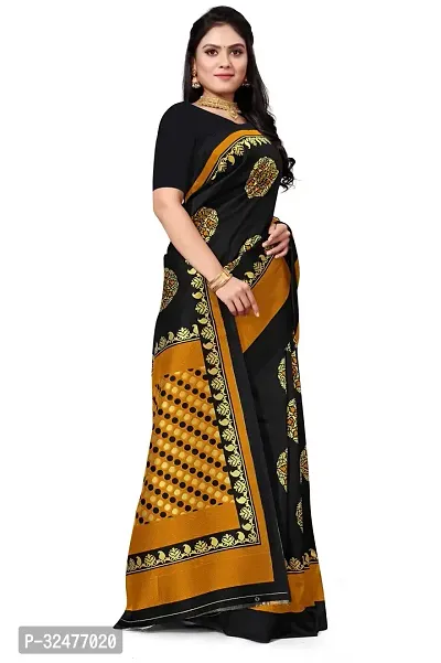 Beautiful Multicoloured Art Silk Printed Saree For Women-thumb3