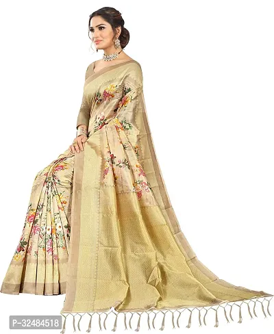 Elegant Art Silk Printed Saree with Blouse piece For Women-thumb5