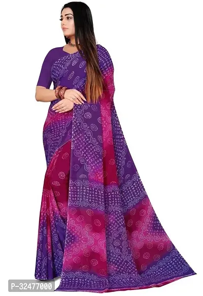 Beautiful Multicoloured Georgette Printed Saree For Women-thumb3