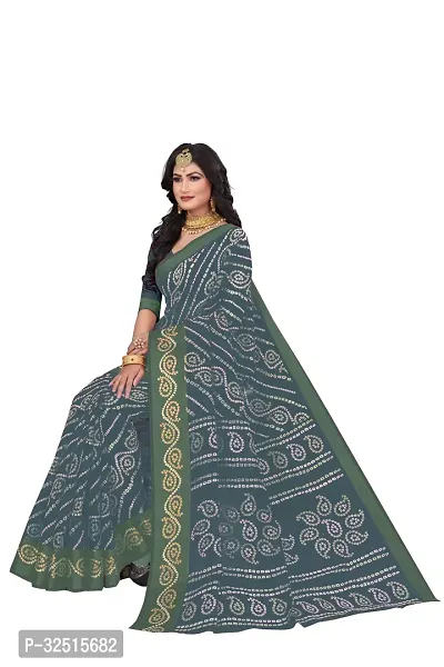 Stylish Cotton Silk Printed Saree with Blouse piece For Women Pack Of 2-thumb5