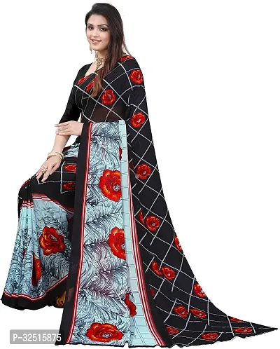 Stylish Georgette Printed Saree with Blouse piece For Women Pack Of 2-thumb4