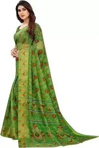 Elegant Cotton Silk Printed Saree with Blouse piece For Women-thumb4