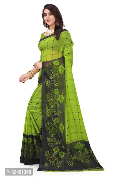 Elegant Multicoloured Georgette Saree with Blouse piece For Women-thumb3