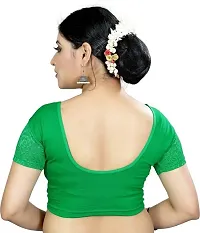 Reliable Green Lycra Blend Stitched Blouses For Women-thumb2