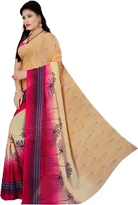 Elegant Georgette Printed Saree with Blouse piece For Women-thumb1