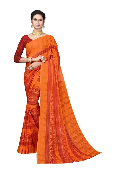 Stylish Art Silk Saree with Blouse piece For Women