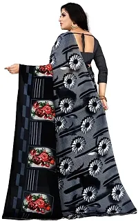 Elegant Georgette Printed Saree with Blouse piece For Women-thumb2