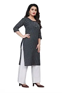 Stylish Crepe Stitched Kurta For Women-thumb1