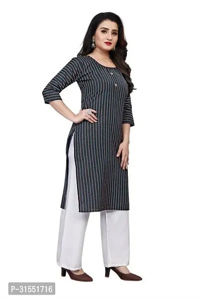 Stylish Crepe Stitched Kurta For Women-thumb2