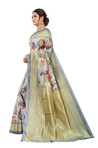 Elegant Art Silk Printed Saree with Blouse piece For Women-thumb3