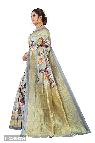 Elegant Art Silk Printed Saree with Blouse piece For Women-thumb4