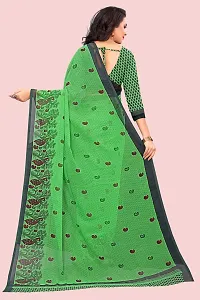 Elegant Georgette Printed Saree with Blouse piece For Women-thumb2