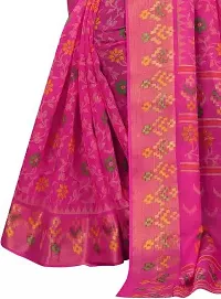 Elegant Cotton Silk Printed Saree with Blouse piece For Women-thumb3