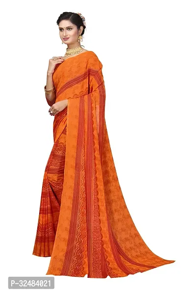 Beautiful Multicoloured Georgette Printed Saree With Blouse Piece For Women Pack Of 2-thumb3