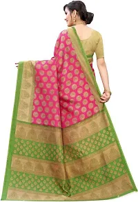 Beautiful Multicoloured Art Silk Printed Saree With Blouse Piece For Women-thumb3