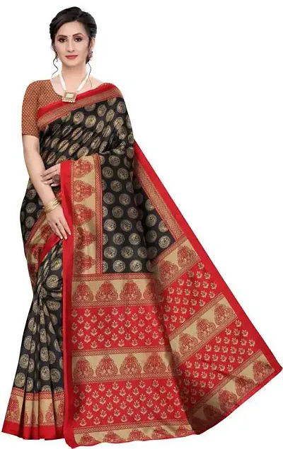 Stylist Art Silk Saree With Blouse Piece For Women