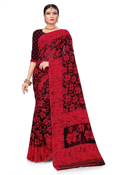 Stylish Polycotton Saree without Blouse piece For Women