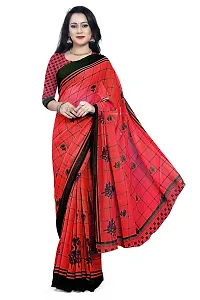 Beautiful Multicoloured Georgette Printed Saree With Blouse Piece For Women Pack Of 2-thumb1