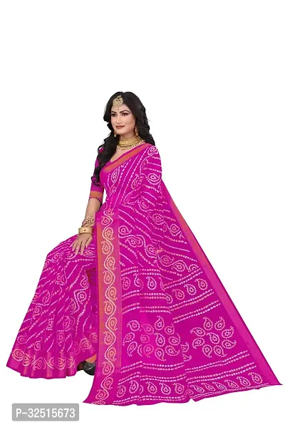 Stylish Cotton Silk Printed Saree with Blouse piece For Women Pack Of 2-thumb5