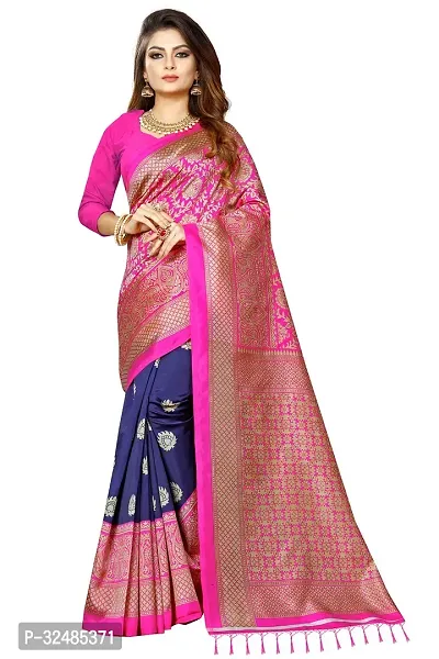 Elegant Art Silk Printed Saree with Blouse piece For Women