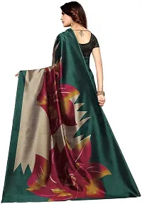 Elegant Art Silk Printed Saree with Blouse piece For Women-thumb1