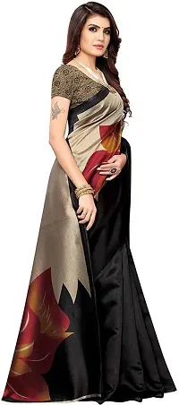 Elegant Art Silk Printed Saree with Blouse piece For Women-thumb2