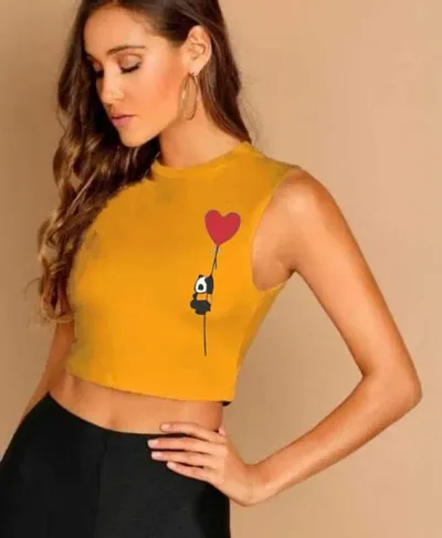 Elegant Blend Crop Top For Women