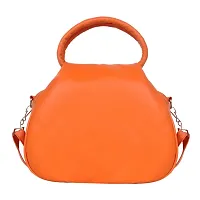 Stylish Orange New Print  PU Heart Sling Bag For Girls And Women-thumb2