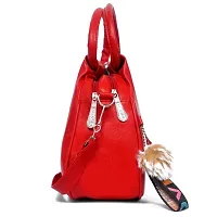 Elegant Red New PU Heart Sling Bag For Girls And Women-thumb1