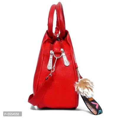 Elegant Red New PU Heart Sling Bag For Girls And Women-thumb2